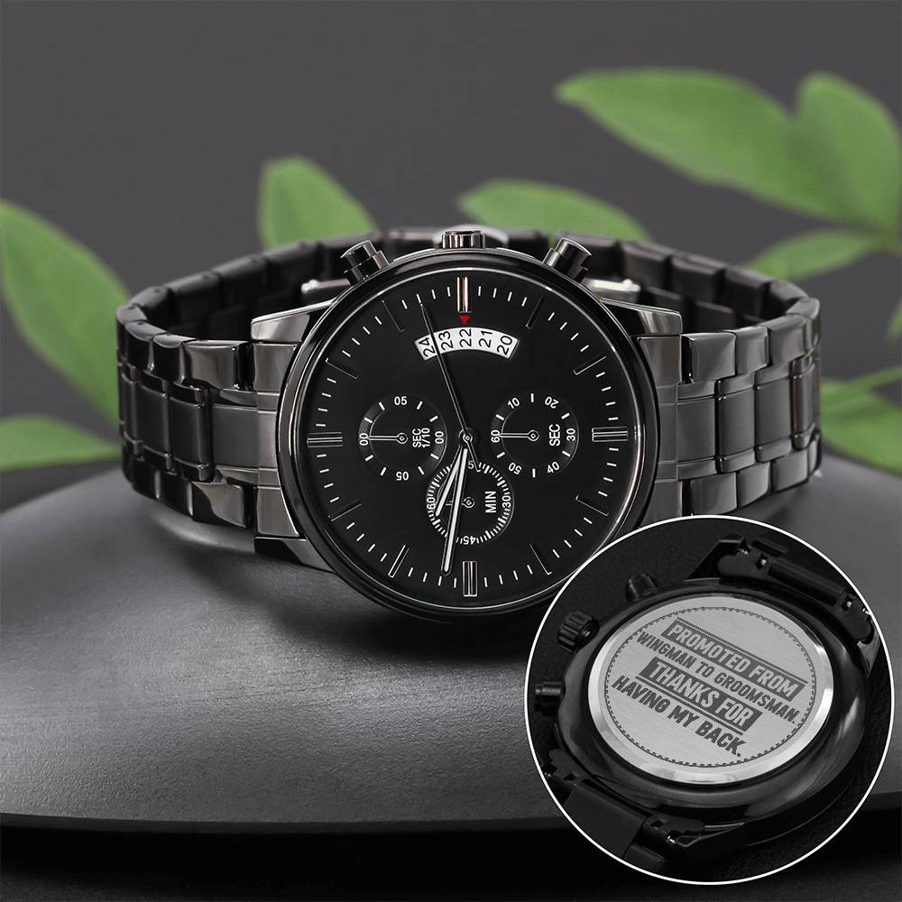 Groomsman, Promoted From Wingman to Groomsman, Men's Watch