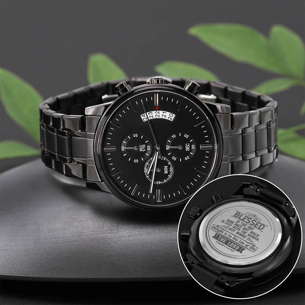 Men's Watch, Blessed is the One, Psalm 1:1-3 NIV