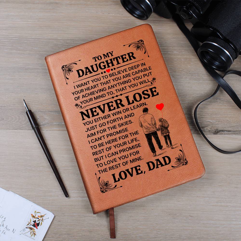 TO MY DAUGHTER PROMISE LEATHER JOURNAL
