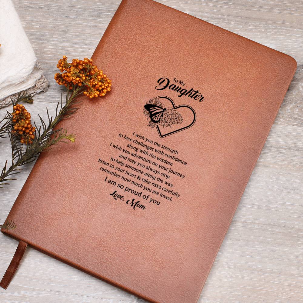 To My Daughter Butterfly Journal - Mom's Love Letter Notebook