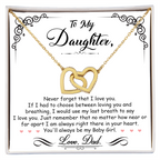 My Baby Girl - Interlocking Heart Necklace