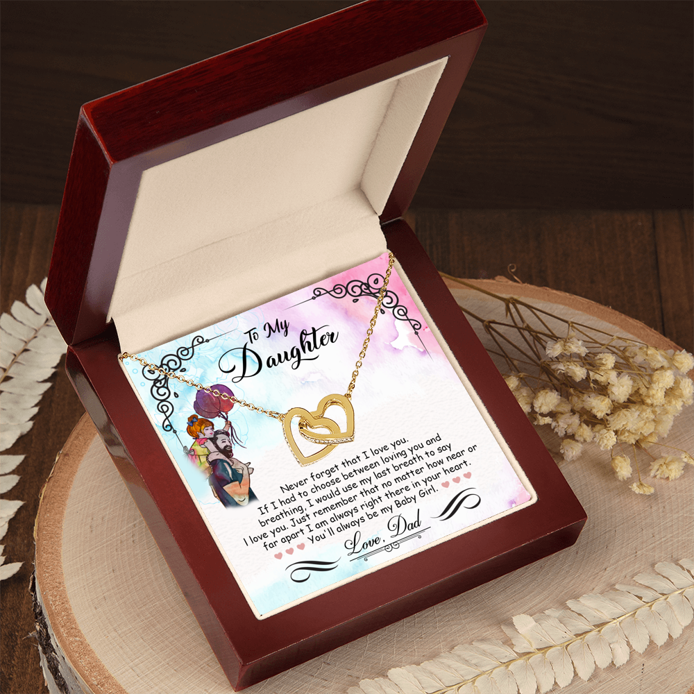My Baby Girl - Interlocking Heart Necklace