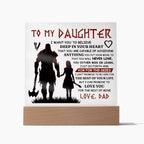 TO MY DAUGHTER SKIES ACRYLIC PLAQUE 2