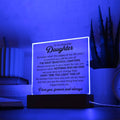 TO MY DAUGHTER CHAPTERS SQUARE PLAQUE