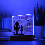TO MY DAUGHTER SKIES ACRYLIC PLAQUE 2