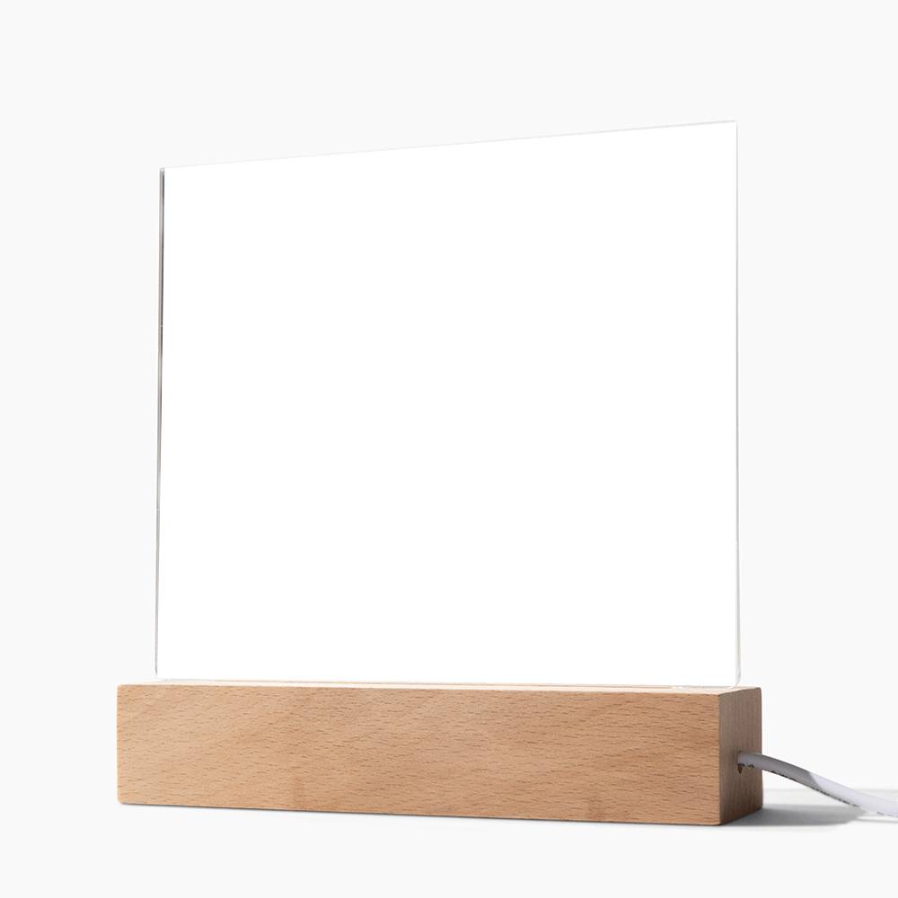 TO MY BEAUTIFUL WIFE SQUARE ACRYLIC PLAQUE