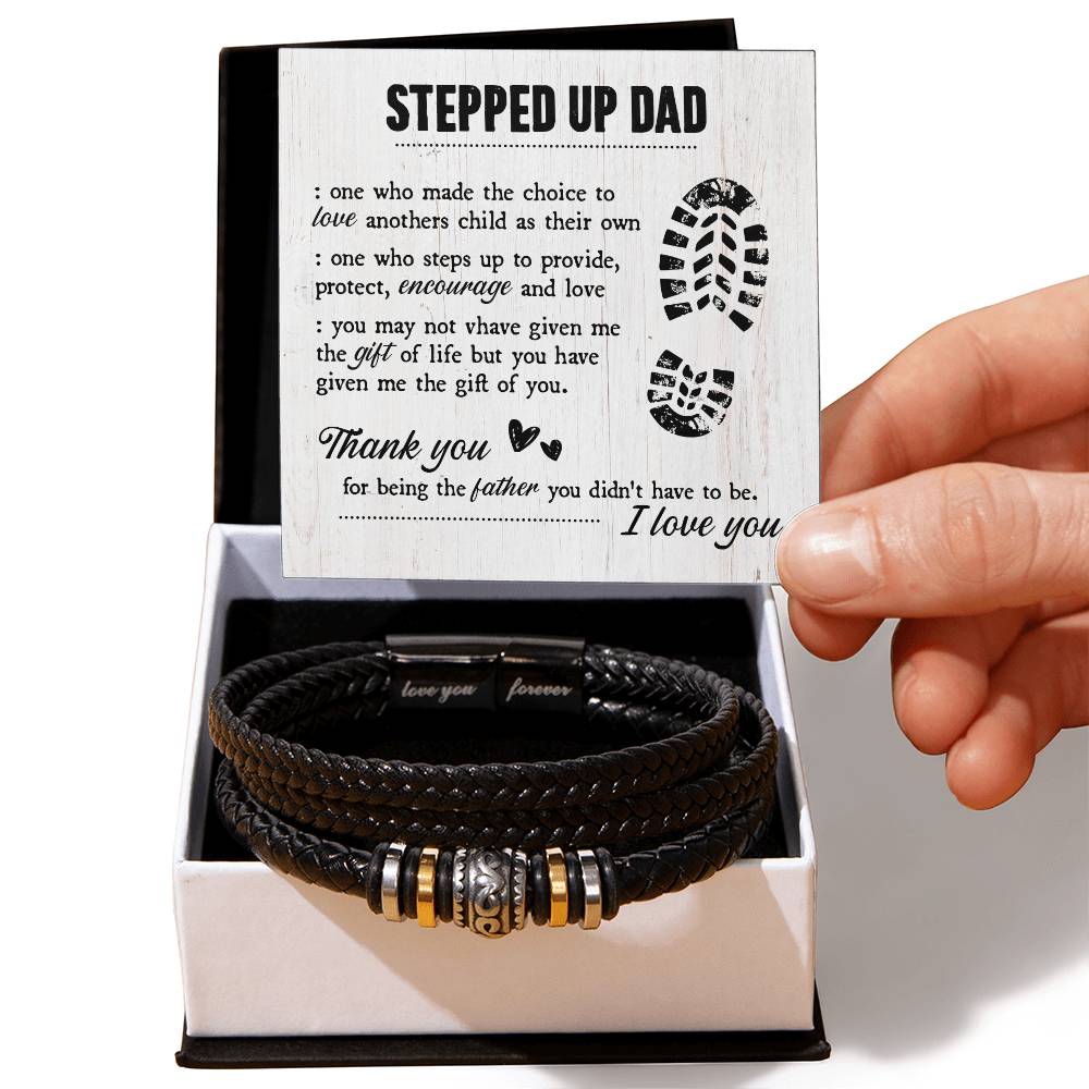 TO MY STEP DAD GIFT OF LIFE BRACELET
