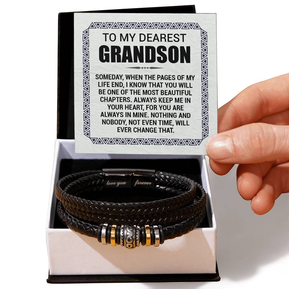 Love You Forever To My Grandson Bracelet Pages Of My Life