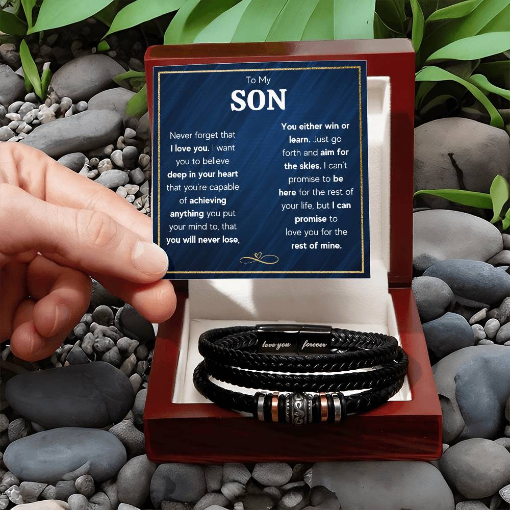 TO MY SON SKIES BRACELET